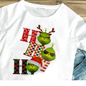 HO HO HO Grinch Style/Christmas t-shirt