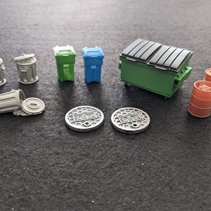 Zombicide Exterior 3D Component Bundle (primed/unofficial)(works with modern skirmish & ttrpg games)