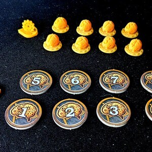 Rivet Wars Reloaded: 3D Token Expansion - Solo Set (Inofficiell) (omålad) (Orange)