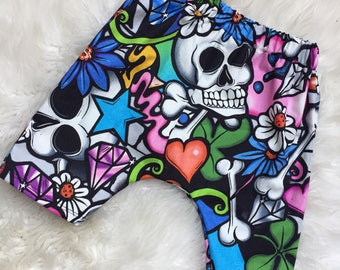 Bright graffiti Harem Shorts