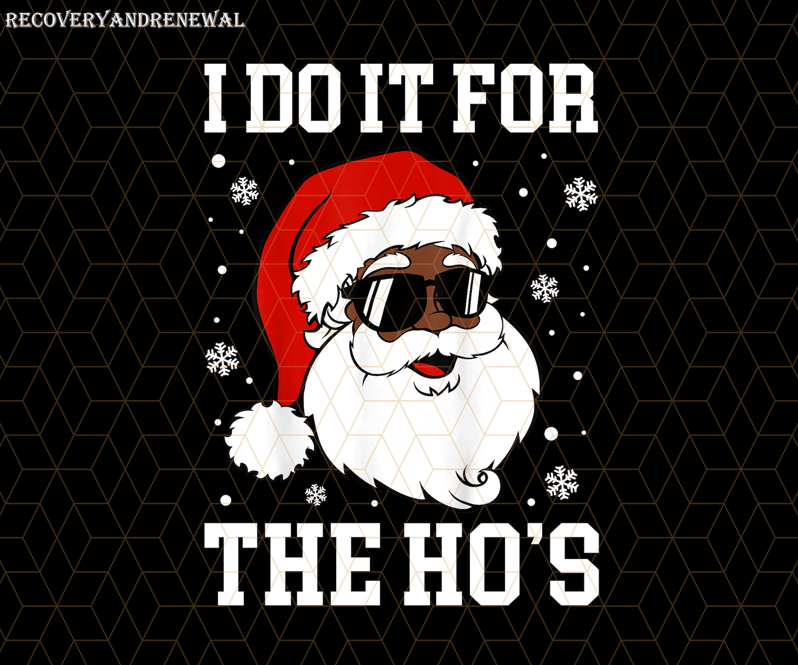 Santa Christmas Png, I Do It for the Ho