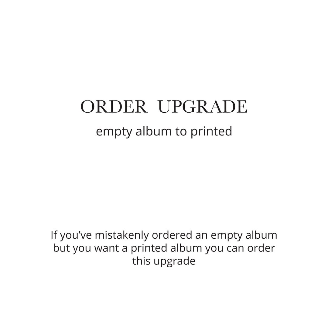 Boudoir Order Upgrade Empty to Printed Etsy