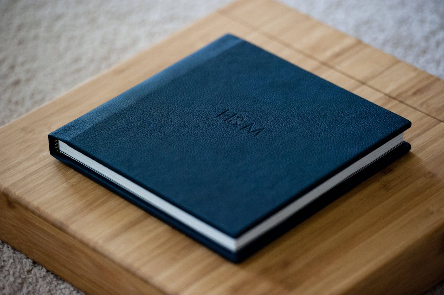 Wedding Leather Album Debossed Cover 12x12 Custom Album