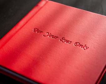 Red Photo Album | For your eyes only book | One Photo Per Page | Perfect Boyfriend gift | Photoshoot Album
