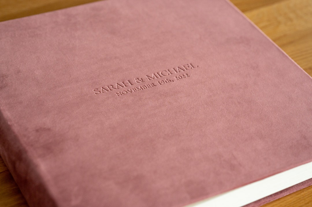 Velvet Photo Album, Large Traditional Photo Album With Glassine Paper