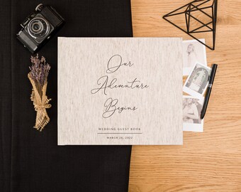 Modern Guest Book perfect for Polaroids or Photo booth strips | Wedding Guest Book