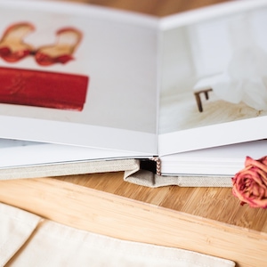 Printed Photo Album Package 1 Large album and two Small replica albums Flush mount wedding image 3