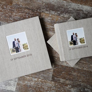 Printed Photo Album Package 1 Large album and two Small replica albums Flush mount wedding image 2