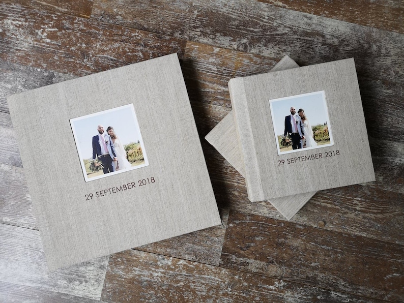 Printed Photo Album Package 1 Large album and two Small replica albums Flush mount wedding image 2