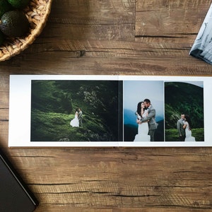 Deluxe Wedding Photo Album with Personalized Cover 12x12 inch image 5