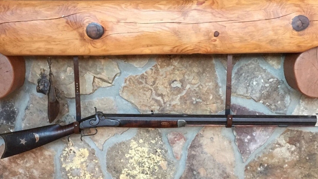 VERDICT BRACKETS Fireplace Rifle Hanger Under Mantelpiece Shotgun Hooks
