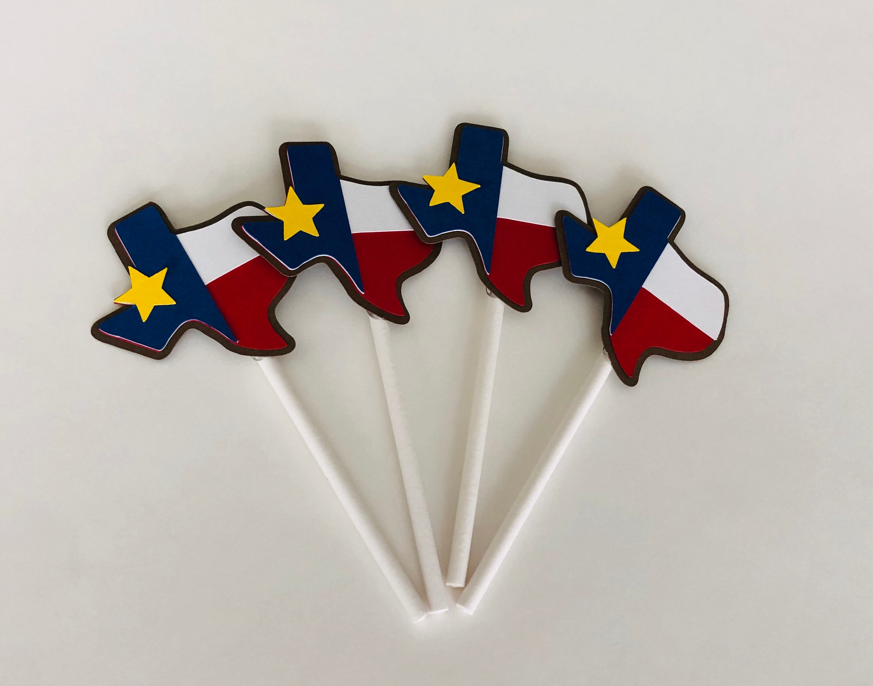 State of Texas Cupcake Toppers Texas Cupcake Toppers Texas Etsy