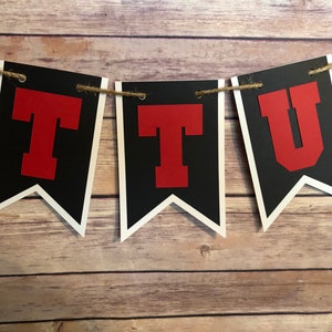 Banner ispirato alla tecnologia del Texas, banner della tecnologia del Texas, banner del Texas, banner del dormitorio, banner del college, banner della scuola, banner di laurea, banner di laurea, ttu