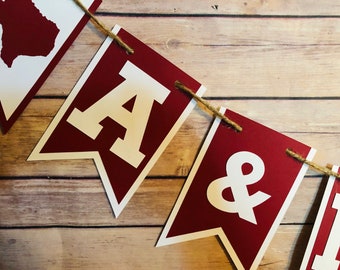 Striscione A&M, striscione rilegato A&M, striscione rilegato, striscione universitario, striscione per dormitori, decorazioni per college, decorazioni per dormitori, striscione Texas Tech, striscione Aggie, Aggie