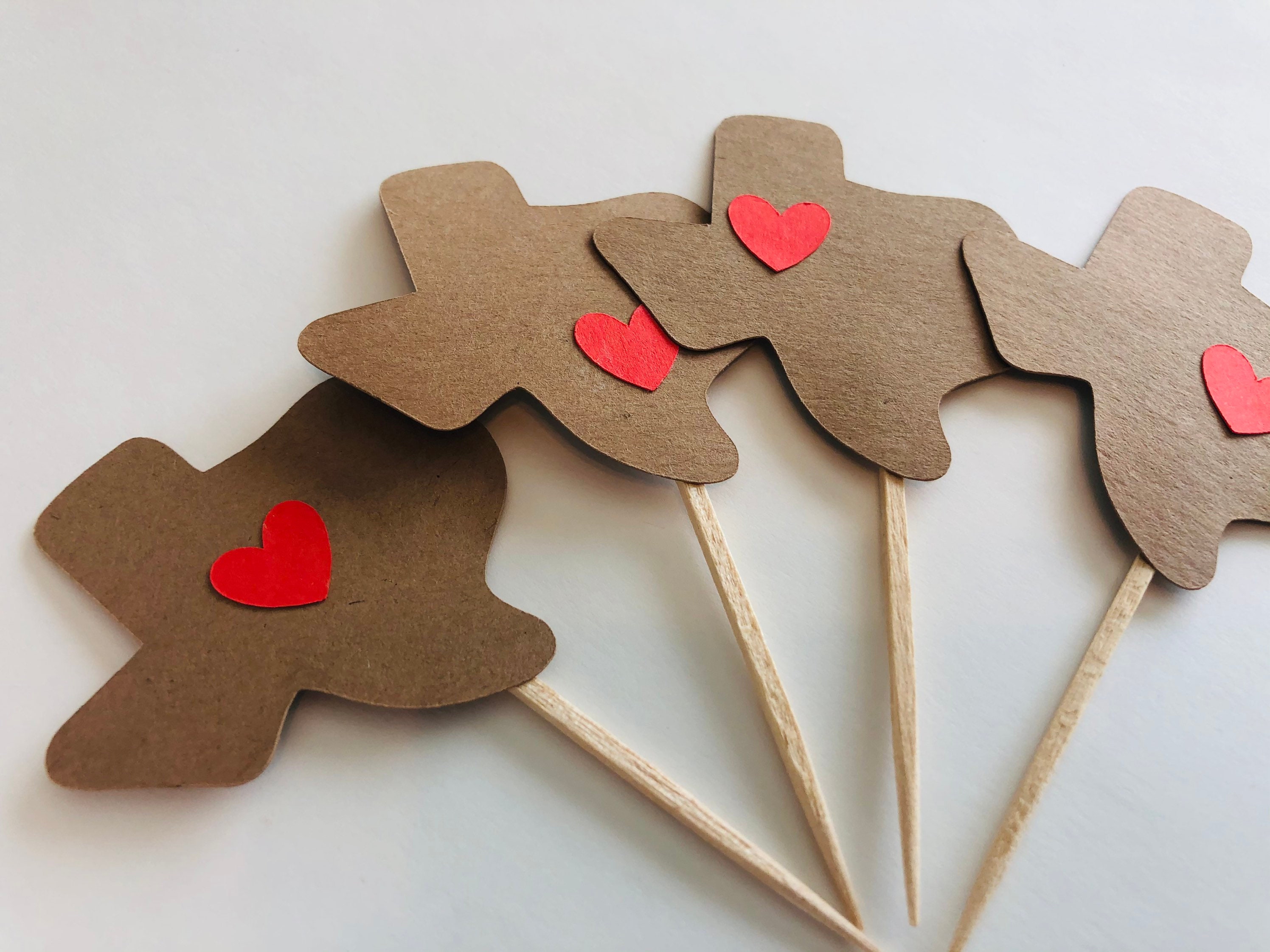 Texas Cupcake Toppers, Texas Toppers, State of Texas Toppers, Texas ...