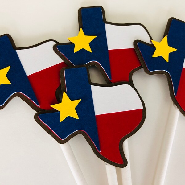 Texas Longhorn Cupcake Toppers - Etsy