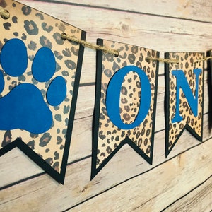 Banner de pata de leopardo, banner de pata, banner de impressão de pata, banner de cachorro, banner de aniversário de cachorro, banner de animal de estimação, banner de gato, banner de patas, banner de leopardo, pata