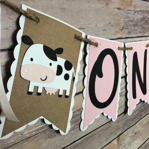 Cow High Chair Banner, cow banner, rustic banner, barnyard banner, barnyard decor, cow, barnyard party, farm banner, farm party, cow decor