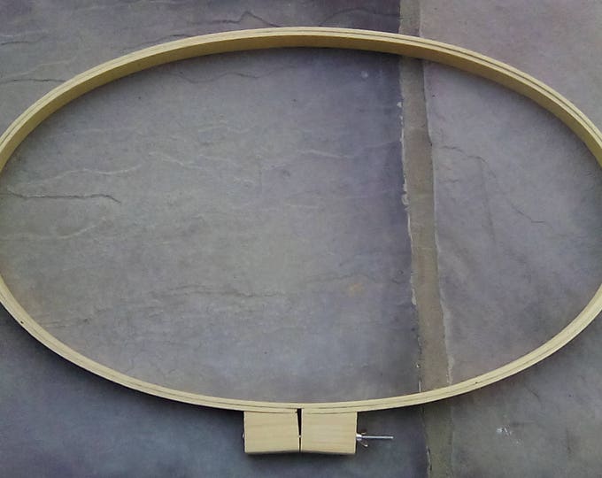 Wood Embroidery Quilting Sewing Oval Hoop 20.25 Inches Etsy