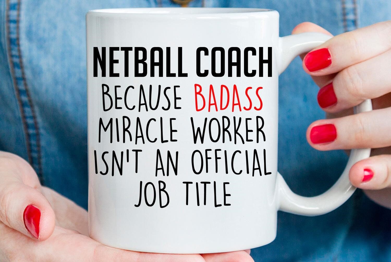 Funny Netball Coach Gift Best Netball Coach Mug Netball Etsy