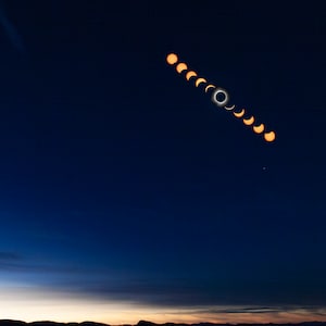 Solar Eclipse 2024 from Sentinel Rock, Vermont