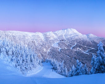 Stowe Panoramic in Full Morning Alpenglow - print