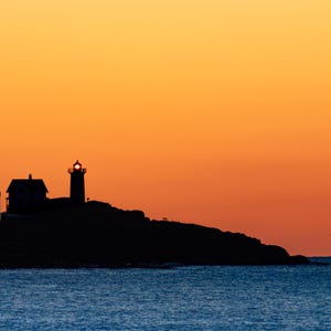 Nubble Light Maine at Dawn