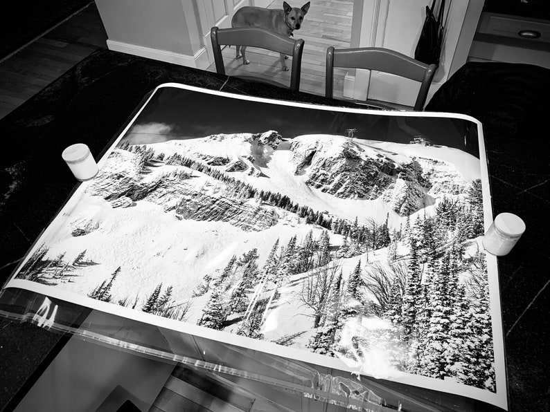 Corbet's Couloir at Jackson Hole Resort - B&W Photo - Etsy