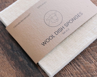 100% Wool Dish Sponges ~ New & Improved!  by Full Circle Wool