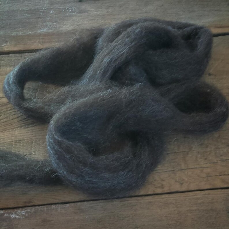 Roving ~ Dark Chocolate Brown 1 lb