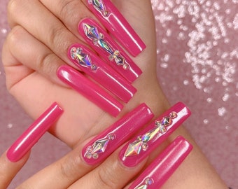 Love Potion No. 9 | High Gloss |Gel Press On Nails| Fake Nails| XL Long| Long| Medium| Short| Gel Nails| Press Ons