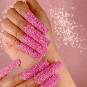 Pink Panther | Glossy Press-Ons | Durable | All Lengths| High-Quality | Reusable| Custom Design| Trendy & Affordable Nail Art| Glam|