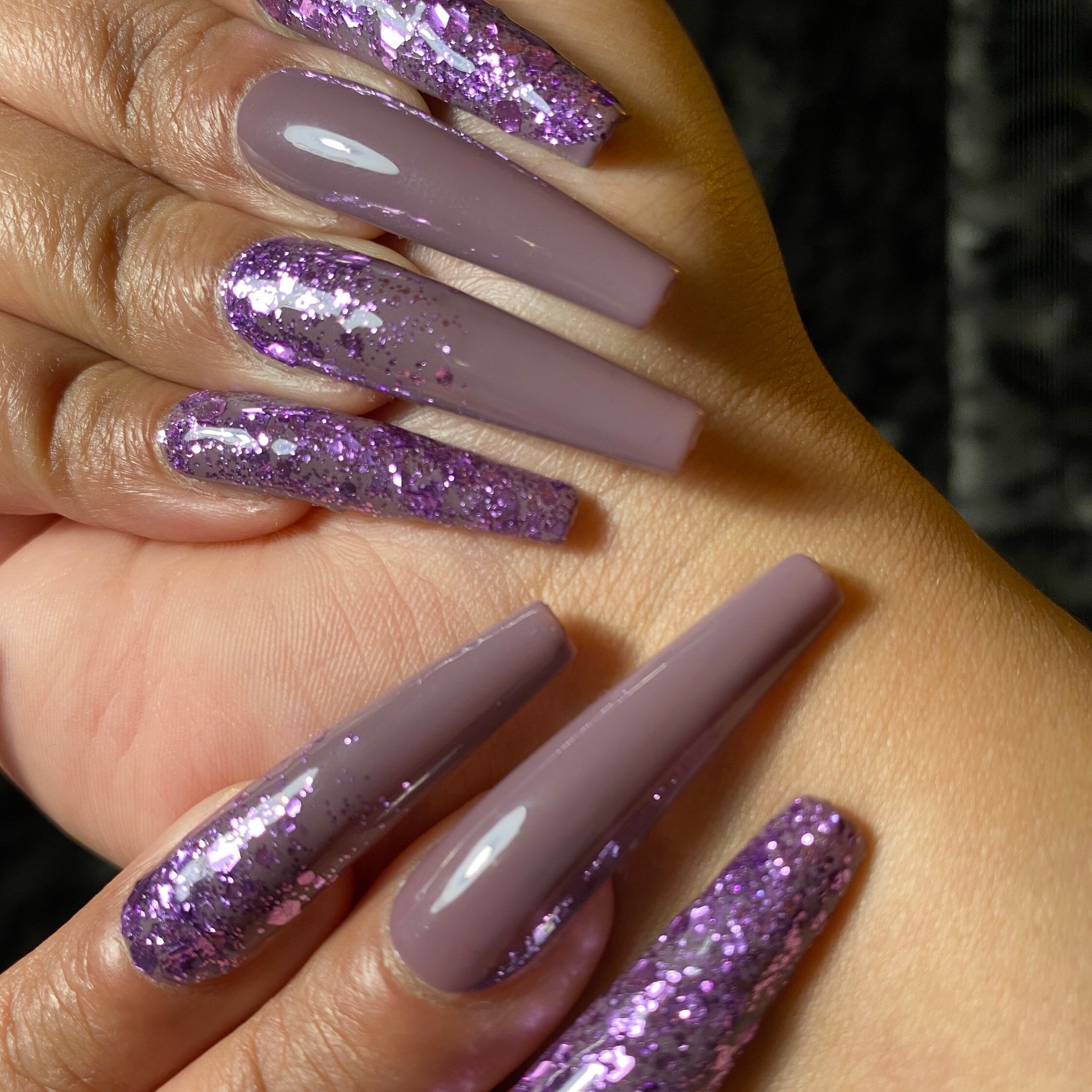 Acrylic & Press On Nails false nails press on nails High shine glitter