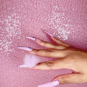 Major Drama High Gloss Gel Press On Nails XL Long Long Medium Short Detachable Pom Pom Gel Nails Press Ons image 5