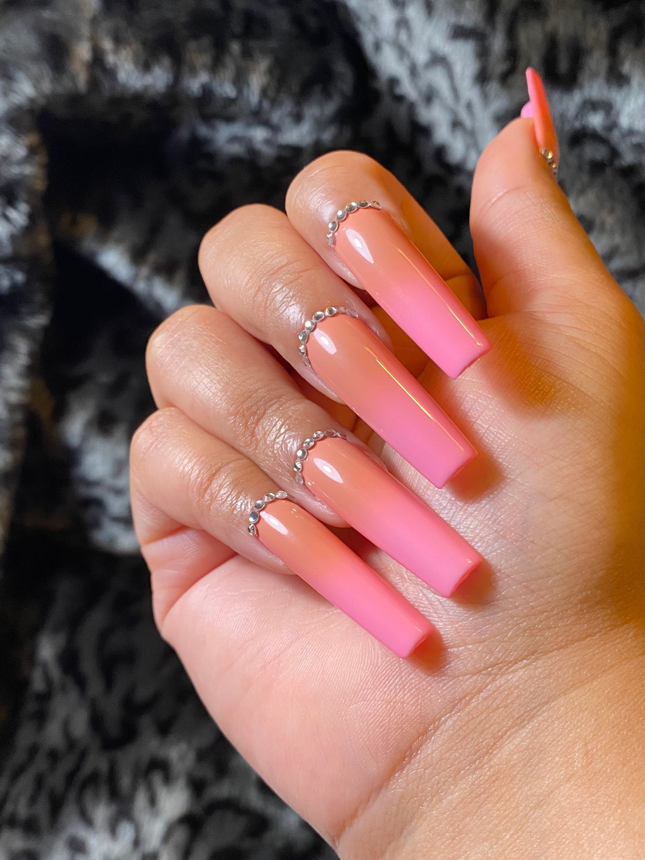 Montclair Luxury Nails High Gloss Gel Press on Nails XL Etsy