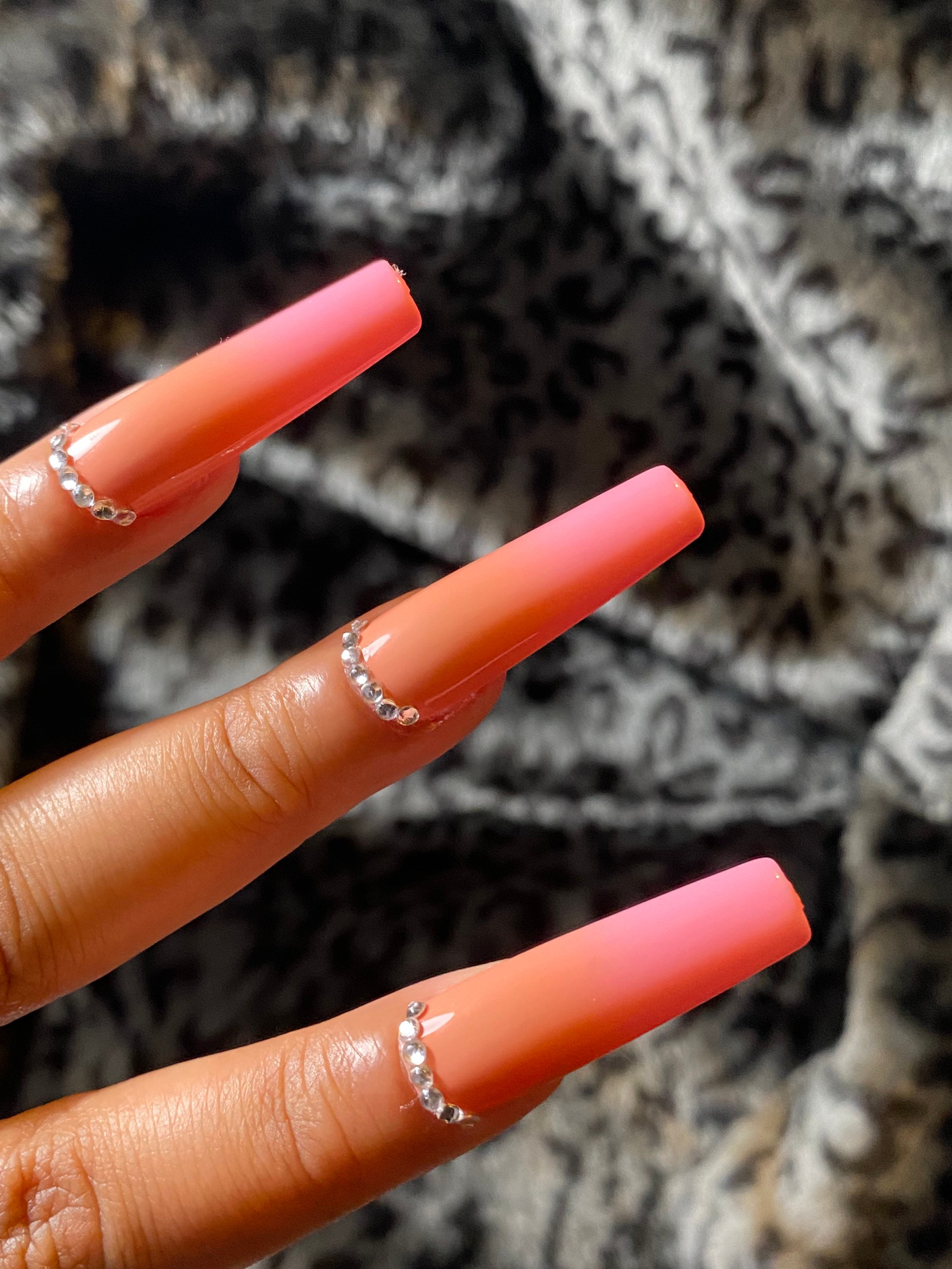 Montclair Luxury Nails High Gloss Gel Press on Nails XL Etsy