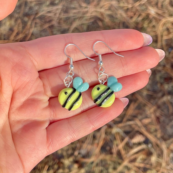 Clay clearance bee earrings