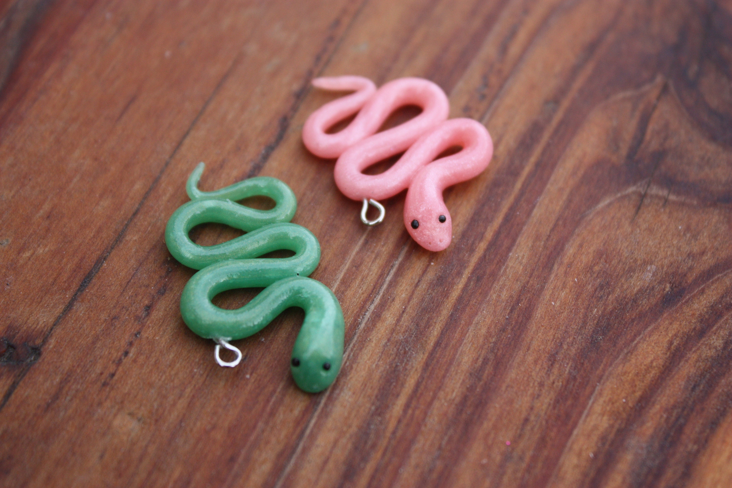 Shimmery Snake CharmsPolymer Clay CharmsCute CharmsSnake Etsy