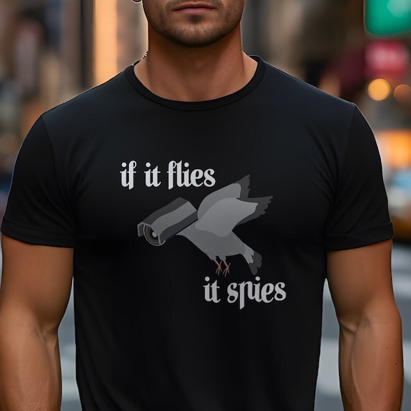 If it Flies it Spies Birds aren't Real Short-Sleeve Unisex T-Shirt