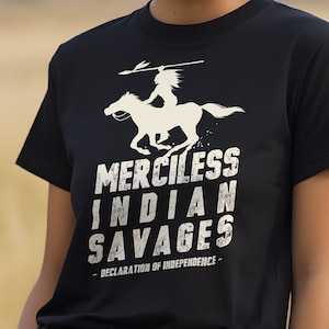 Merciless Indian Savages Declaration Of Independence Quote Short-Sleeve Unisex T-Shirt