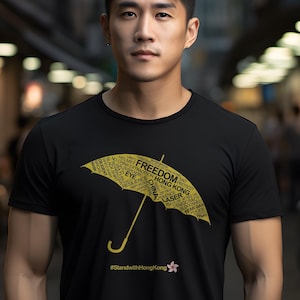 Support Hong Kong Stand with HK Yellow Umbrella Short-Sleeve Unisex T-Shirt