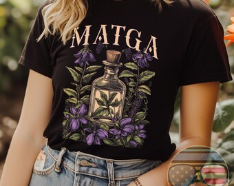 MATGA qua Tofana Vintage Botanical T-Shirt - Comfort Colors Unisex Tee