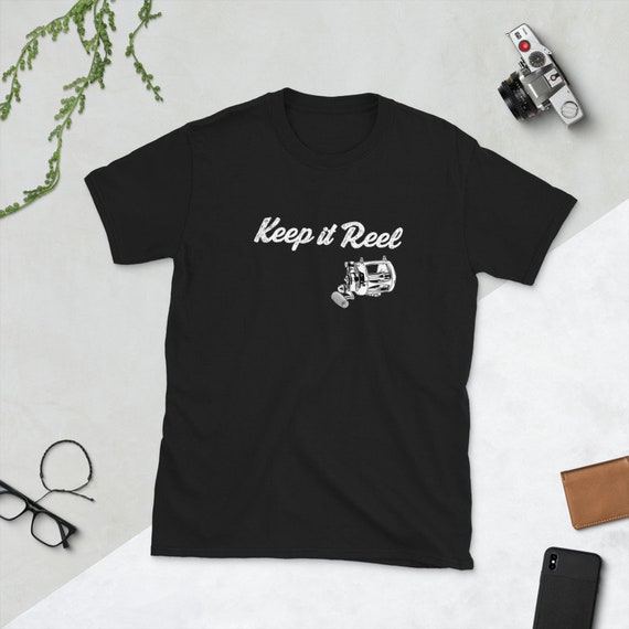 Keep It Real Reel Funny Sport Fishing Short-sleeve Unisex T-shirt 