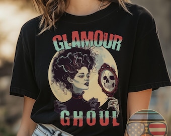 Glamour Ghoul Vintage Halloween Monster Unisex T-shirt, Sweatshirt