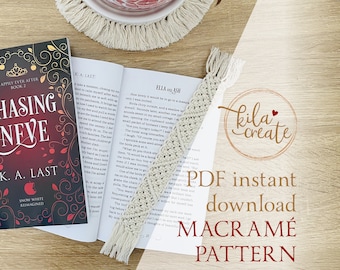 Macrame Bookmark PDF Pattern Tutorial Instant Download Free Macrame Knot Guide | Boho Bookmark | Fibre Art Bookmark