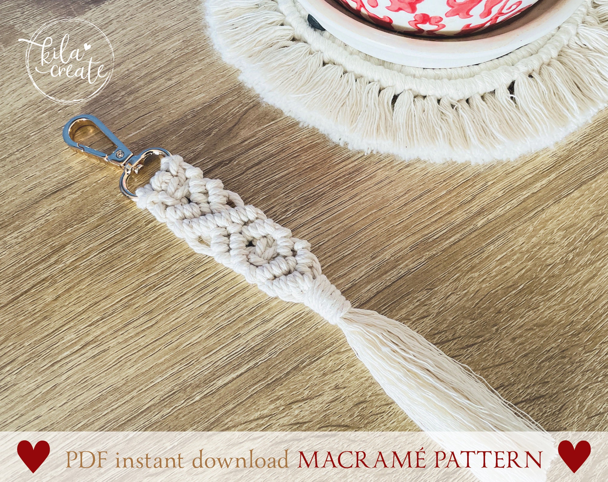 Macrame Person Keychain Instructions.pdf Macrame Key Chain BUNDLE PDF Pattern Tutorial Instant Download Free ...