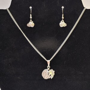 Fall Jewelry - Pumpkin Jewelry - Silver Pumpkin Jewelry