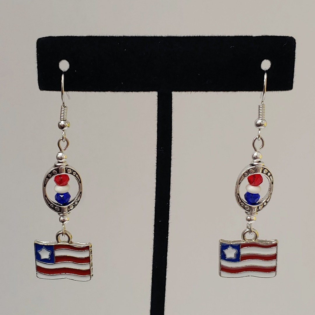 Broche Punaise Drapeau Vintage – Bijou Patriotique Pour Veste Ou Sac – Neuf Sous Blister