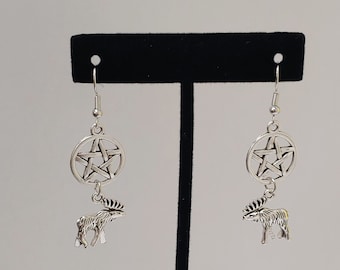 Supernatural Inspired Earrings - Supernatural Inspired Jewelry - Sam Winchester Inspired Jewelry - Moose