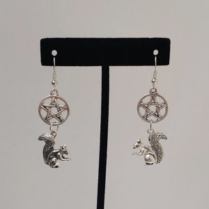 Supernatural Inspired Earrings - Supernatural Inspired Jewelry - Dean Winchester Inspired Jewelry - Squirrel